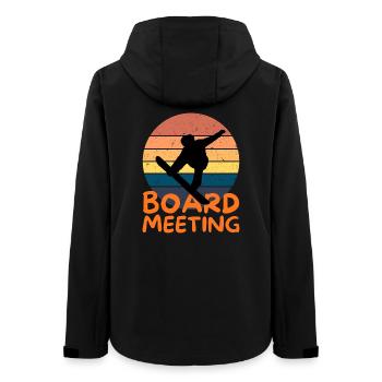 Snowboarding Board Meeting - Frauen Recycelte Softshelljacke von Stanley/Stella - Schwarz - Hinten - AI Model Female 172 light (172cm)