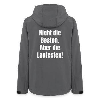 Not the best, but loudest - Women’s Recycled Softshell Jacket by Stanley/Stella - anthracite - Back - AI Model Female 172 light (172cm)