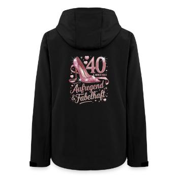 40 ans et toujours excitant et fabuleux rose - Veste softshell femme recyclée Stanley/Stella - noir - Dos - AI Model Female 172 light (172cm)