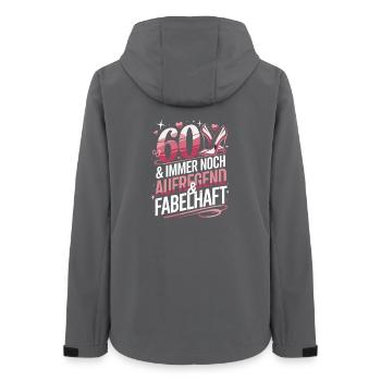 60 and still exciting and fabulous for 60 - Women’s Recycled Softshell Jacket by Stanley/Stella - anthracite - Back - AI Model Female 172 light (172cm)