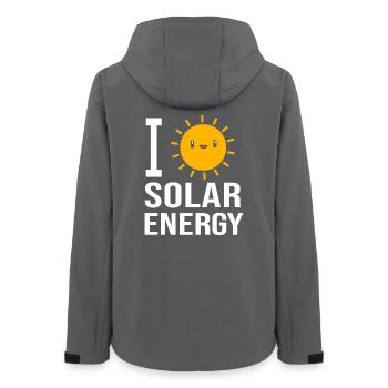 Solar Nachhaltigkeit Erneuerbare Energien - Frauen Recycelte Softshelljacke von Stanley/Stella - Anthrazit - Hinten - AI Model Female 172 light (172cm)