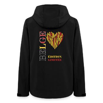 Heart Fries Limited Edition - Frauen Recycelte Softshelljacke von Stanley/Stella - Schwarz - Hinten - AI Model Female 172 light (172cm)