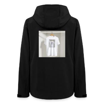 Gerahmtes Spiegel-T-Shirt - Frauen Recycelte Softshelljacke von Stanley/Stella - Schwarz - Hinten - AI Model Female 172 light (172cm)