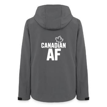 Forces canadiennes de la Marine - Veste softshell femme recyclée Stanley/Stella - charbon - Dos - AI Model Female 172 light (172cm)