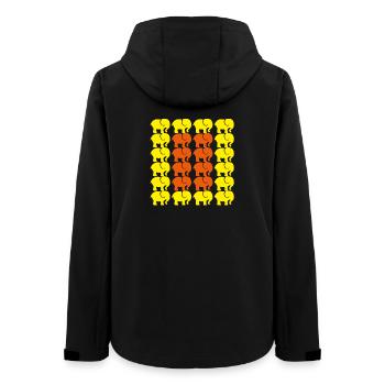 Éléphant - Veste softshell femme recyclée Stanley/Stella - noir - Dos - AI Model Female 172 light (172cm)