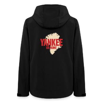 Yankee Go Home - Grönland / Grønland - Frauen Recycelte Softshelljacke von Stanley/Stella - Schwarz - Hinten - AI Model Female 172 light (172cm)