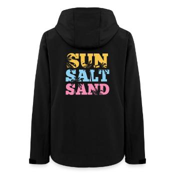 Summertime - Sun Salt and Sand - Women’s Recycled Softshell Jacket by Stanley/Stella - black - Back - AI Model Female 172 light (172cm)
