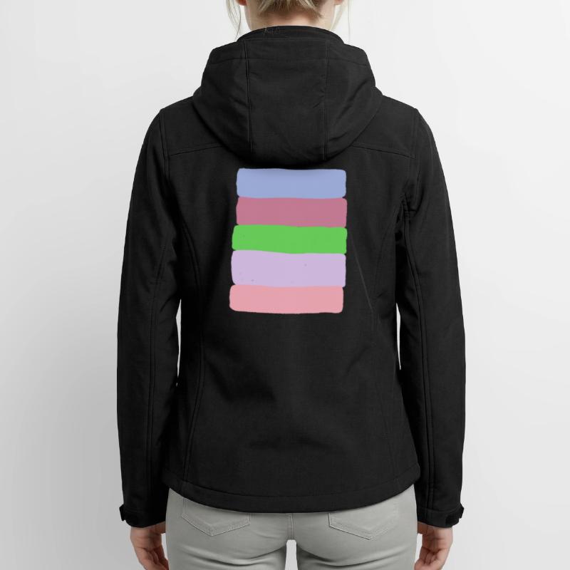 Pastellstreifen-Stack Frauen Recycelte Softshelljacke von Stanley/Stella