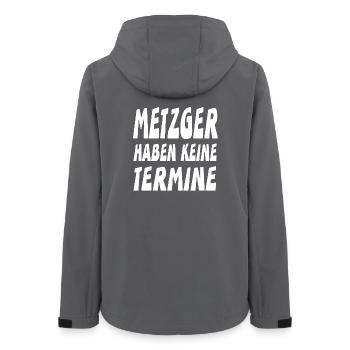 Metzger - Frauen Recycelte Softshelljacke von Stanley/Stella - Anthrazit - Hinten - AI Model Female 172 light (172cm)