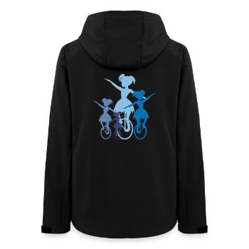Unicycle | Unicycling Freestyle - Women’s Recycled Softshell Jacket by Stanley/Stella - black - Back - AI Model Female 172 light (172cm)