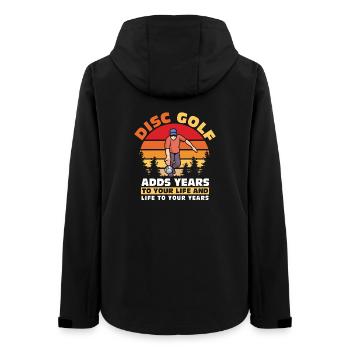 Disc Golf Geschenke Discgolf - Frauen Recycelte Softshelljacke von Stanley/Stella - Schwarz - Hinten - AI Model Female 172 light (172cm)
