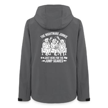 Jump Scares Sofa Creepy Trio - Women’s Recycled Softshell Jacket by Stanley/Stella - anthracite - Back - AI Model Female 172 light (172cm)