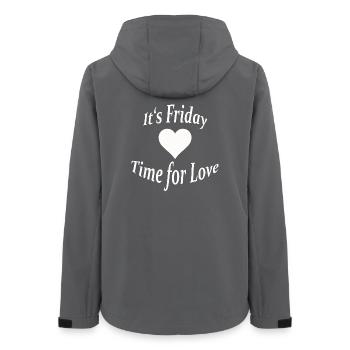 FRIDAY - TIME FOR LOVE - Frauen Recycelte Softshelljacke von Stanley/Stella - Anthrazit - Hinten - AI Model Female 172 light (172cm)