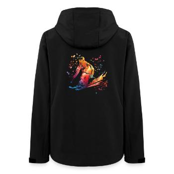 Alpine skiing Winter sports Nordic skiing - Women’s Recycled Softshell Jacket by Stanley/Stella - black - Back - AI Model Female 172 light (172cm)