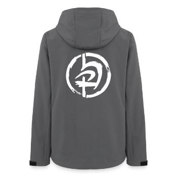 Arène d’autodéfense Kravmaga Krav GYM - Veste softshell femme recyclée Stanley/Stella - charbon - Dos - AI Model Female 172 light (172cm)