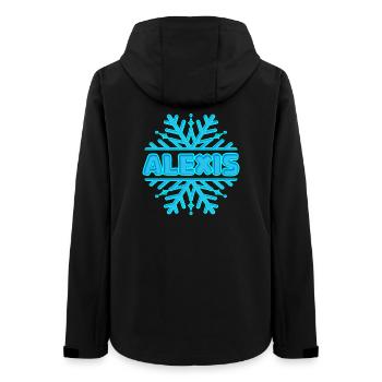 Gift for Alexis - Women’s Recycled Softshell Jacket by Stanley/Stella - black - Back - AI Model Female 172 light (172cm)