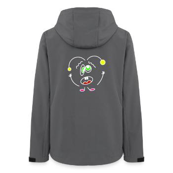 Battement de cœur fou - Veste softshell femme recyclée Stanley/Stella - charbon - Dos - AI Model Female 172 light (172cm)