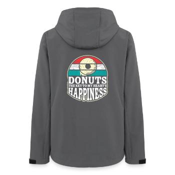Restauration rapide en donuts - Veste softshell femme recyclée Stanley/Stella - charbon - Dos - AI Model Female 172 light (172cm)