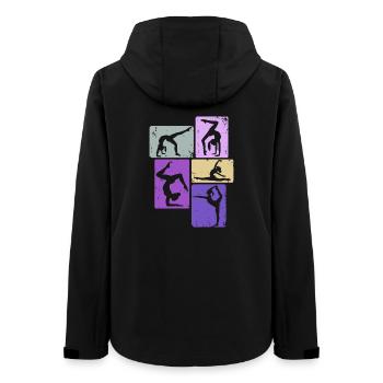 Gymnaste Fille Gymnastique Acrobatie - Veste softshell femme recyclée Stanley/Stella - noir - Dos - AI Model Female 172 light (172cm)