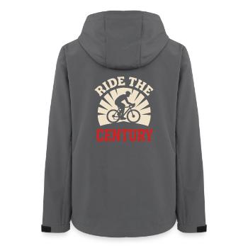 Century Ride 100-mile ride Cyclist Century - Women’s Recycled Softshell Jacket by Stanley/Stella - anthracite - Back - AI Model Female 172 light (172cm)