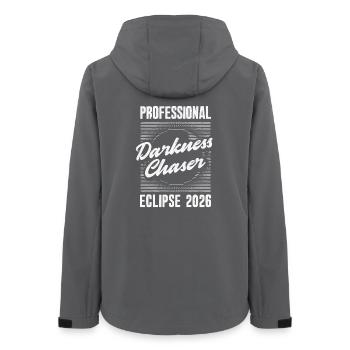 Solar eclipse 2026, August 12 - Women’s Recycled Softshell Jacket by Stanley/Stella - anthracite - Back - AI Model Female 172 light (172cm)
