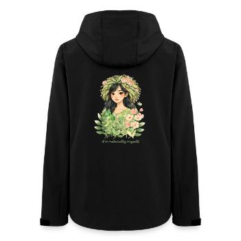 Eine Frau von Natur aus - Frauen Recycelte Softshelljacke von Stanley/Stella - Schwarz - Hinten - AI Model Female 172 light (172cm)