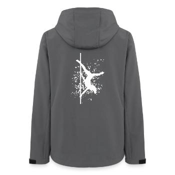 Poledance Bar Fitness Frauen Pole Dance - Frauen Recycelte Softshelljacke von Stanley/Stella - Anthrazit - Hinten - AI Model Female 172 light (172cm)