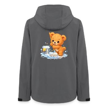 Nettoyage d’ours de chemise d’enfants Nettoyage de printemps mignon - Veste softshell femme recyclée Stanley/Stella - charbon - Dos - AI Model Female 172 light (172cm)