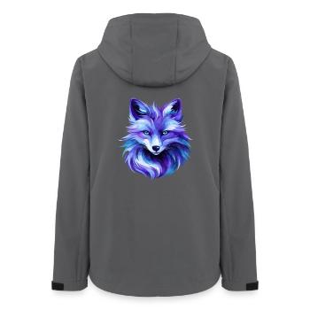 Colorful Fox Polygon Art – Modern Animal Design - Frauen Recycelte Softshelljacke von Stanley/Stella - Anthrazit - Hinten - AI Model Female 172 light (172cm)