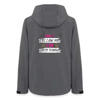 Dirty things Schlammlauf Mud Run Muddy Race - Frauen Recycelte Softshelljacke von Stanley/Stella - Anthrazit - Hinten - AI Model Female 172 light (172cm)