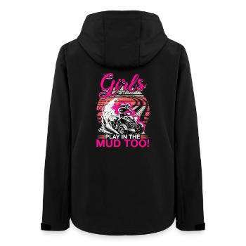Quad ATV Femme Fille Quad Quad - Veste softshell femme recyclée Stanley/Stella - noir - Dos - AI Model Female 172 light (172cm)