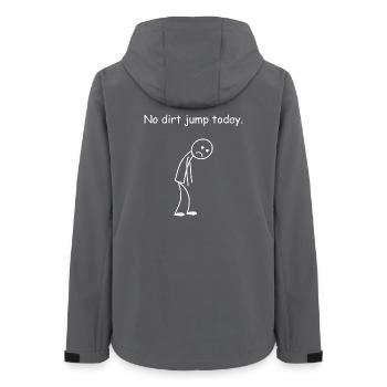 Dirt Jump No Bike Today - Women’s Recycled Softshell Jacket by Stanley/Stella - anthracite - Back - AI Model Female 172 light (172cm)