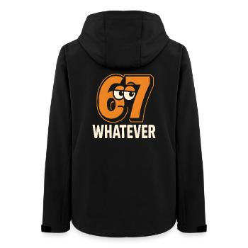 Six Seven Whatever Italian Brainrot Humor Meme  - Frauen Recycelte Softshelljacke von Stanley/Stella - Schwarz - Hinten - AI Model Female 172 light (172cm)