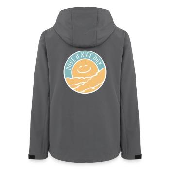 Have A Nice Day Funny Sarcastic Saying Cute - Women’s Recycled Softshell Jacket by Stanley/Stella - anthracite - Back - AI Model Female 172 light (172cm)