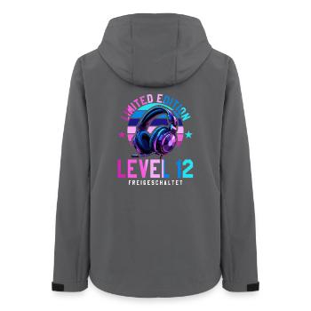 11. Geburtstag Junge Mädchen Gamer Level 11 - Frauen Recycelte Softshelljacke von Stanley/Stella - Anthrazit - Hinten - AI Model Female 172 light (172cm)