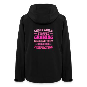 Kleine Mädchen erreichten Perfektion - Frauen Recycelte Softshelljacke von Stanley/Stella - Schwarz - Hinten - AI Model Female 172 light (172cm)