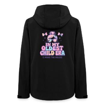 Tochter Familie Humor In My Oldest Child Era - Frauen Recycelte Softshelljacke von Stanley/Stella - Schwarz - Hinten - AI Model Female 172 light (172cm)