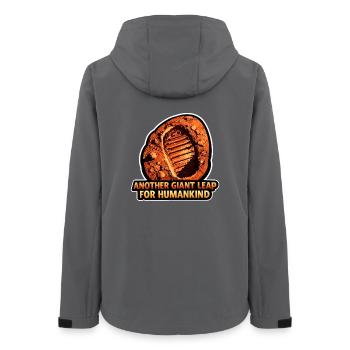 Allons sur Mars. Mission d’exploration de Mars - Veste softshell femme recyclée Stanley/Stella - charbon - Dos - AI Model Female 172 light (172cm)