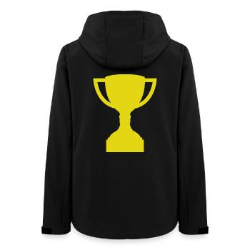 Trophäe - Frauen Recycelte Softshelljacke von Stanley/Stella - Schwarz - Hinten - AI Model Female 172 light (172cm)
