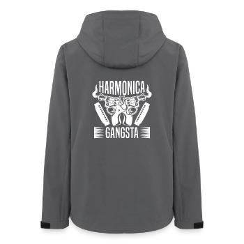 Harmonica Musican Gangsta Harmonica - Veste softshell femme recyclée Stanley/Stella - charbon - Dos - AI Model Female 172 light (172cm)