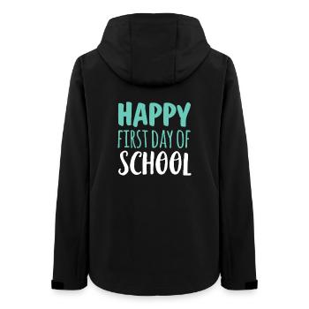 Bright First Day of School - Women’s Recycled Softshell Jacket by Stanley/Stella - black - Back - AI Model Female 172 light (172cm)