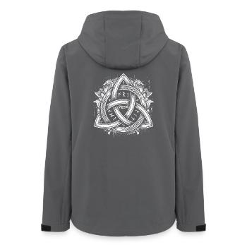Triquetra - Éternité et Trinité - Veste softshell femme recyclée Stanley/Stella - charbon - Dos - AI Model Female 172 light (172cm)