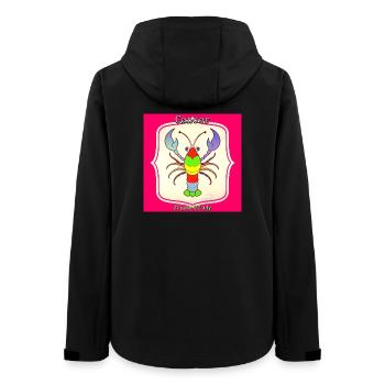 Krebs - Frauen Recycelte Softshelljacke von Stanley/Stella - Schwarz - Hinten - AI Model Female 172 light (172cm)