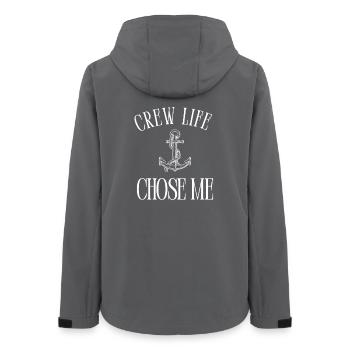 Crew Life Chose Me – Cruise Crew & Ship Life Shirt - Women’s Recycled Softshell Jacket by Stanley/Stella - anthracite - Back - AI Model Female 172 light (172cm)