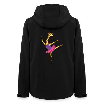 Giraffenballett im Pink Tutù - Frauen Recycelte Softshelljacke von Stanley/Stella - Schwarz - Hinten - AI Model Female 172 light (172cm)