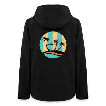 Cercle de plage - Veste softshell femme recyclée Stanley/Stella - noir - Dos - AI Model Female 172 light (172cm)