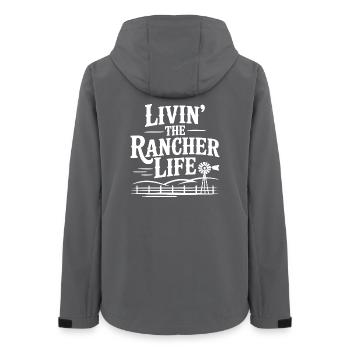 Livin' The Rancher Life - Women’s Recycled Softshell Jacket by Stanley/Stella - anthracite - Back - AI Model Female 172 light (172cm)