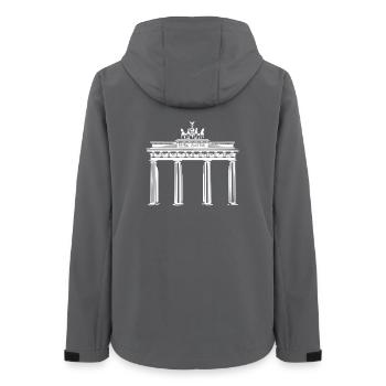 Porte de Brandebourg à Berlin - Veste softshell femme recyclée Stanley/Stella - charbon - Dos - AI Model Female 172 light (172cm)