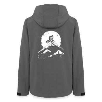 Dessin VTT - Veste softshell femme recyclée Stanley/Stella - charbon - Dos - AI Model Female 172 light (172cm)