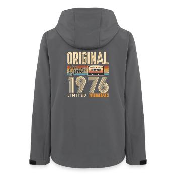 50e anniversaire, 50 ans - Veste softshell femme recyclée Stanley/Stella - charbon - Dos - AI Model Female 172 light (172cm)